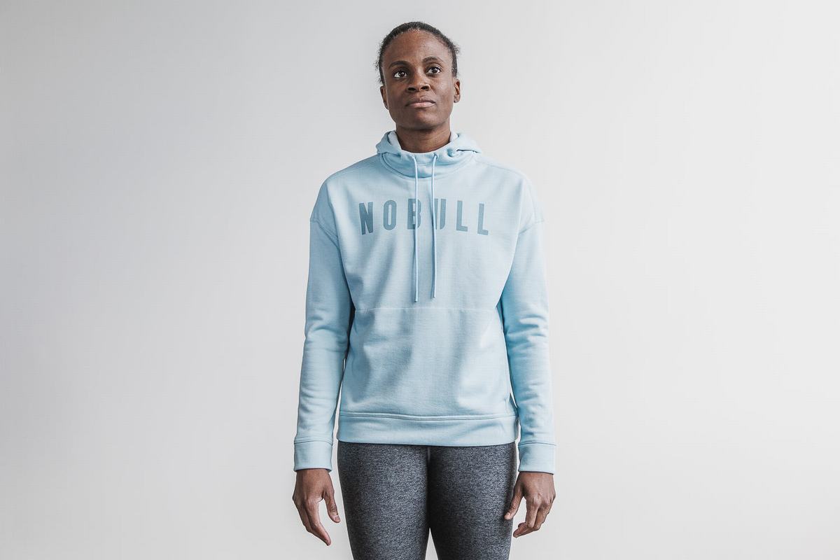 Nobull Women's Hoodie Blue | Australia (ZH6238)